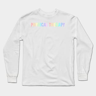 physical therapy - pastels Long Sleeve T-Shirt